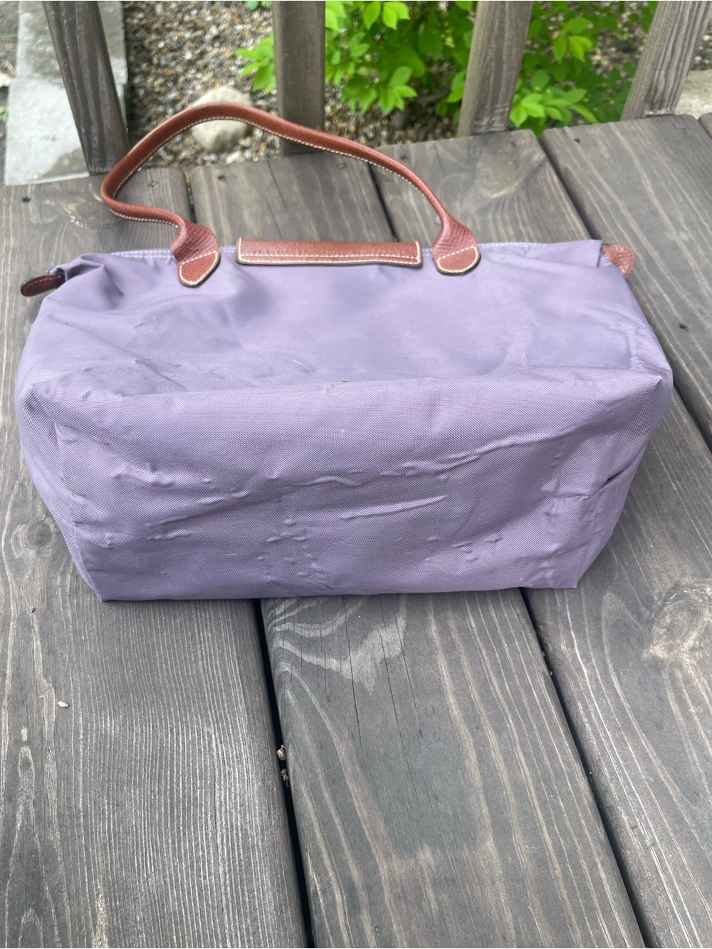 Longchamp Le Pliage Medium Tote Bag Purple - Picture 5 of 8